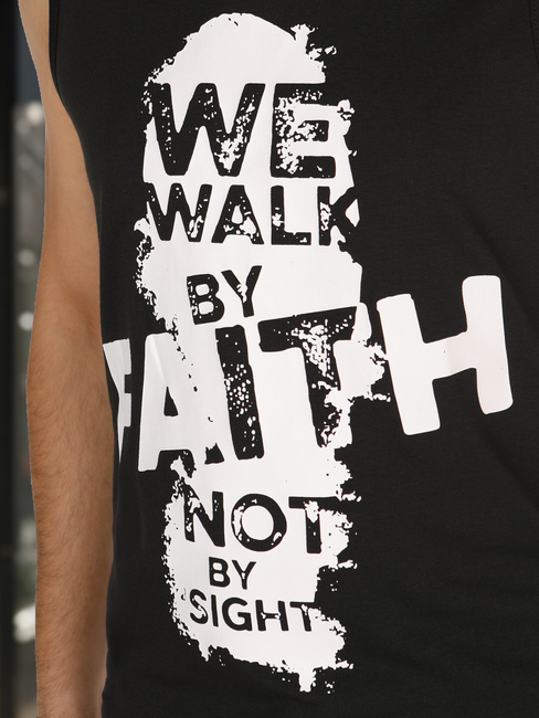Männer ärmelloses T-Shirt schwarz Dstreet RX5657