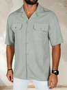 Herren Kurzarmhemd grau Dstreet KX1085