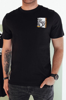 Herren T-shirt mit Aufdruck Farbe Schwarz DSTREET RX5482