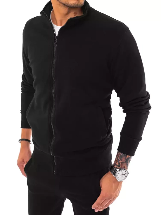 Herren Sweatshirt Zip Schwarz Dstreet BX5029