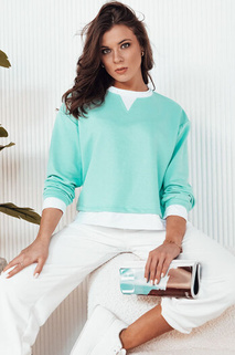 Damen Sweatshirt ohne Kapuze LORAN Farbe Grün DSTREET BY1250