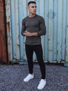 Klassischer Herren-Pullover dunkelgrau Dstreet WX2225