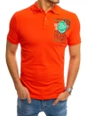 Herren Poloshirt mit Aufdruck Korallenfarbe Dstreet PX0368_2