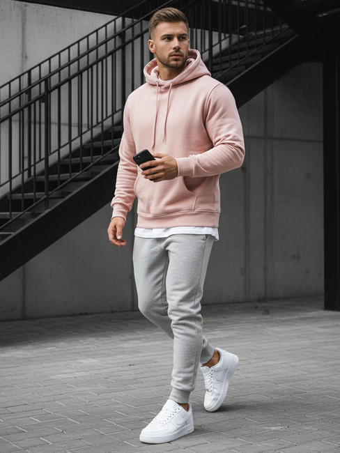 Herren Kapuzenpullover rosa Dstreet BX4845