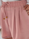 Damen SUMMER TRIP Stoff-Shorts rosa Dstreet SY0437