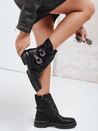 Damen schwarze Stiefel Dstreet ZY1155