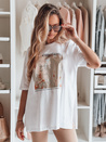 Damen T-shirt mit Aufdruck EMLOT Farbe Weiß DSTREET RY2622