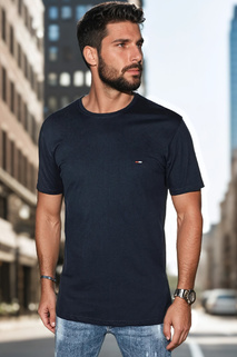 Besticktes Herren-T-Shirt navyblau Dstreet RX5633