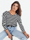 Damen Bluse mit langen Ärmeln HILAN Farbe Schwarz DSTREET RY2382