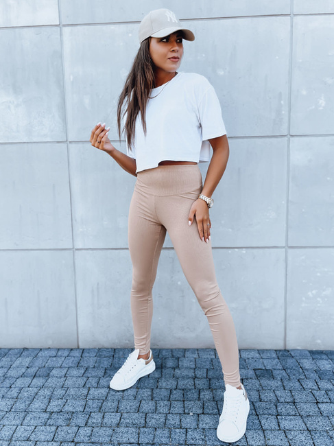 Damen Leggins LOOK ME Farbe Camel DSTREET UY1620