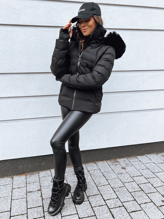 Damen Winterjacke VERSES Farbe Schwarz DSTREET TY4037