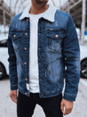 Isolierte Herren-Jeansjacke dunkelblau Dstreet TX4729
