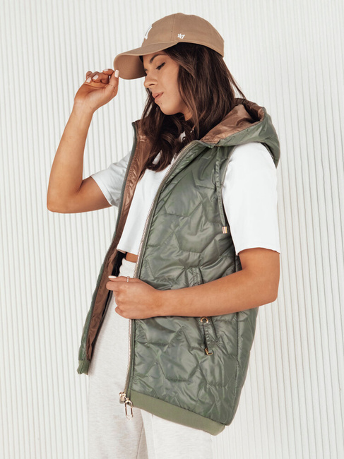 Damen Steppweste COLINE Farbe Grün DSTREET TY4118