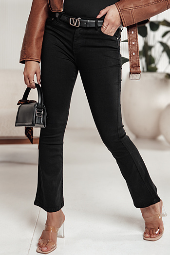 FREEREX Damen Bootcut Jeans schwarz Dstreet UY2225