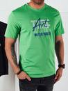 Bedrucktes grünes Herren-T-Shirt Dstreet RX5393