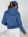 Damen-Kapuzenpulli BASIC blau BY1395