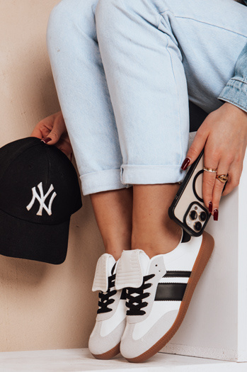 Damen sportliche Turnschuhe SNIKAR weiß Dstreet ZY0644