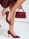Damen Stiletto Pumps burgunderrot Dstreet ZY1073