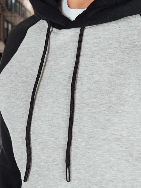 Herren Basic-Kapuzenpullover grau Dstreet BX5892