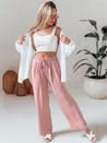 Damen Freizeithose mit weitem Bein LOVETRIP rosa Dstreet UY2638