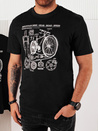 Bedrucktes Herren-T-Shirt schwarz Dstreet RX5394
