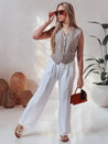 Damen Freizeithose mit weitem Bein LOVETRIP weiß Dstreet UY2640