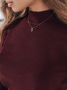Damen Halb-Rollkragenpullover TARLENA burgundy Dstreet MY2480