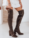 Damen Overknee-Stiefel braun Dstreet ZY1246