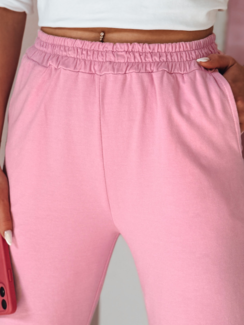 Damen Jogginghose mit weitem Bein DRESLINA rosa Dstreet UY2691