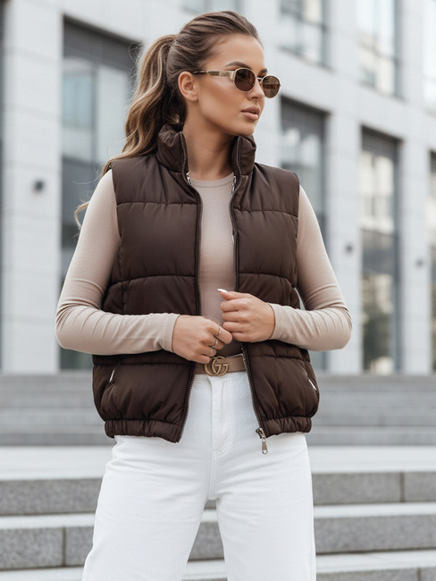 Damen Steppweste URBANELLE braun Dstreet TY4970