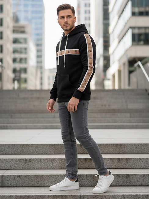 Herren Kapuzenpulli schwarz Dstreet BX5944