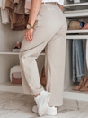 Damenhose mit weitem Bein MOBISKA hellbeige Dstreet UY2618