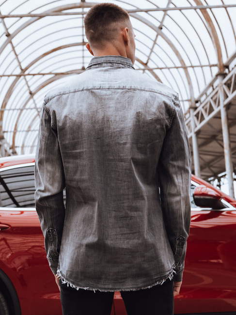 Herrenhemd grau Dstreet DX2583