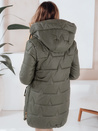 Gesteppte Damen Winterjacke mit Kapuze grün Dstreet TY5090