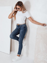  Skinny Jeans mit hoher Taille für Frauen blau Dstreet UY2798