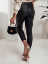 Gewachste SKINLOVE Damenhose mit hoher Taille schwarz Dstreet UY2198_5