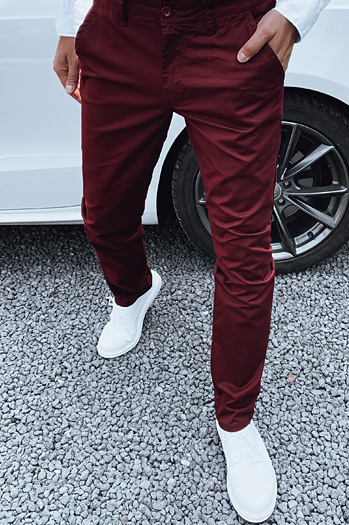 Kastanienbraune Hose für Männer Dstreet UX4339