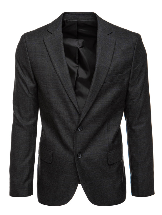 Einreihiger Herrenblazer schwarz Dstreet MX0626