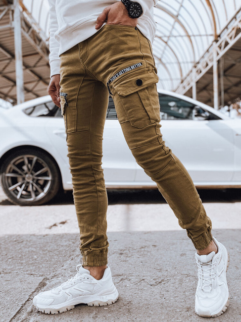 Herren Cargohosen Farbe Camel DSTREET UX4360