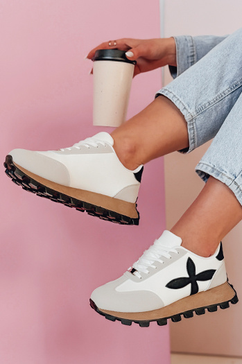 Damen sportliche Turnschuhe FLEXIMOT weiß Dstreet ZY0903