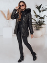 Damen Winterjacke LOVEINSIDE gesteppt mit Fell schwarz Dstreet TY5049