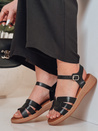 Damen Sandalen mit niedrigem Absatz SANTORIA schwarz Dstreet ZY0835_1