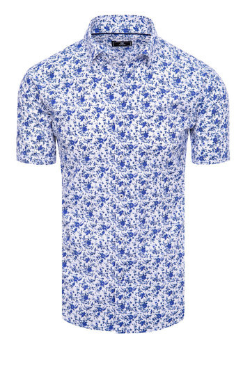 Herren Kurzarm Hemd Farbe Weiß DSTREET KX1012