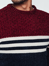 Gestreifter Marineblauer Herren-Pullover Dstreet WX2229