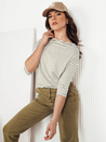 Damen Bluse mit kurze Ärmeln APRICALE Farbe Weiß DSTREET RY2480
