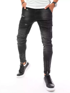 Herren Jeans Cargohose Schwarz Dstreet UX3289_2