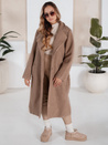 Langer Schafsfellmantel für Damen beige Dstreet NY0753
