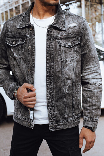 Graue Jeansjacke für Herren von Dstreet TX4697