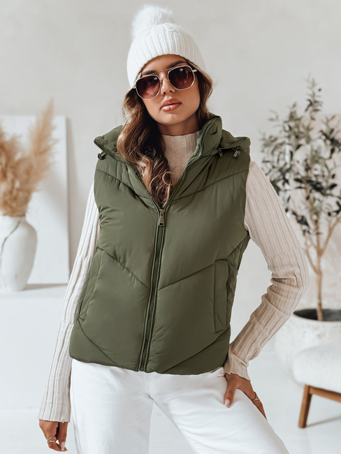 Damen Steppweste LIKEHUGS grün Dstreet TY4977