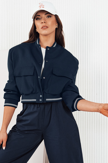 Damen CHOMP marineblaue Bomberjacke Dstreet TY4296